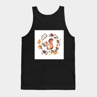 Squirrel and autumn wreath Tank Top